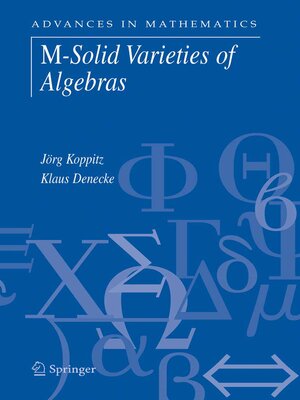 cover image of M-Solid Varieties of Algebras